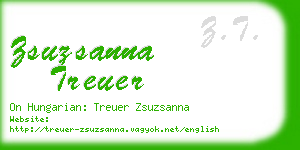 zsuzsanna treuer business card